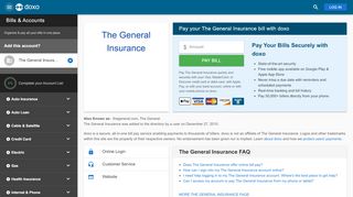 
                            8. The General Car Insurance | Pay Your Bill Online - Policy ...