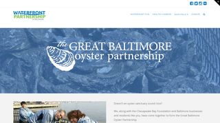 
                            5. The Great Baltimore Oyster Partnership | Baltimore Waterfront