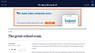 
                            7. The great school scam - Sydney Morning Herald