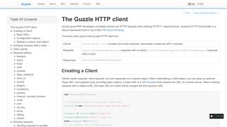 
                            5. The Guzzle HTTP client — Guzzle documentation