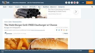 
                            9. The Habit Burger Grill: FREE Charburger w/ Cheese - Hip2Save