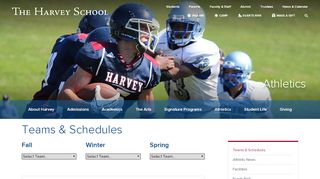 
                            8. The Harvey School: Team Schedules