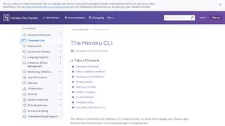 
                            1. The Heroku CLI | Heroku Dev Center