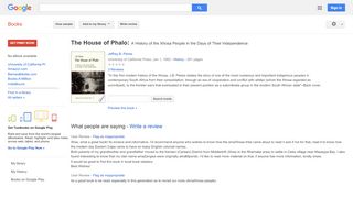 
                            8. The House of Phalo: A History of the Xhosa People in the ...