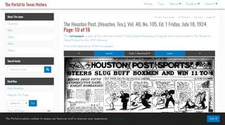 
                            9. The Houston Post. (Houston, Tex.), Vol. 40, No. 105, Ed. 1 ...