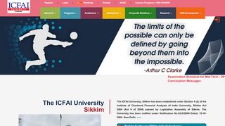 
                            1. The ICFAI University Sikkim | Full-time Campus Programs | …