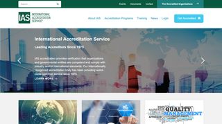 
                            5. The International Accreditation Service: IAS