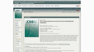 
                            4. The International Journal of Oral & Maxillofacial Implants