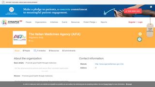 
                            5. The Italian Medicines Agency (AIFA) Profile on SYNaPsE