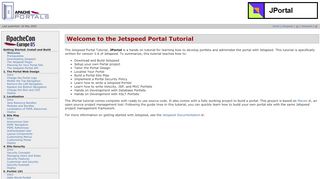 
                            1. The Jetspeed Portal Tutorial - Apache Portals