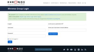 
                            1. The Khronos Group Inc - Khronos Group Login