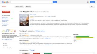 
                            5. The King's Coat: An Alan Lewrie Naval Adventure