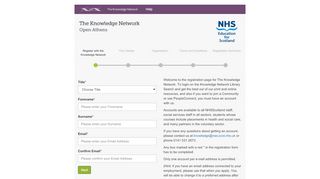 
                            7. The Knowledge Network - Registration Form