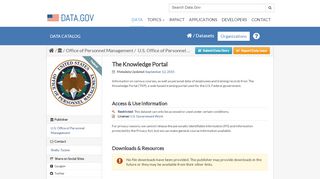 
                            8. The Knowledge Portal - Data.gov