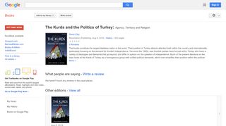 
                            7. The Kurds and the Politics of Turkey: Agency, Territory and Religion