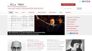
                            7. The Kurt Weill Foundation for Music