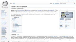 
                            10. The Lab (video game) - Wikipedia