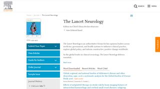 
                            7. The Lancet Neurology - Journal - Elsevier