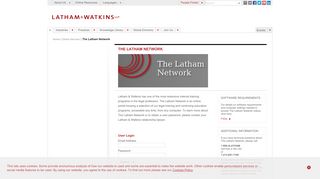 
                            2. The Latham Network - Login - Latham & Watkins LLP