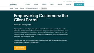 
                            5. The Leader in Client Portal Software | Zendesk