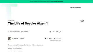 
                            9. The Life of Sosuke Aizen 1 by Borin23 on DeviantArt