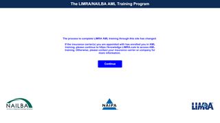 
                            2. The LIMRA/NAILBA AML Training Program - LIMRA Industry ...