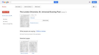 
                            6. The London Chronicle, Or, Universal Evening Post