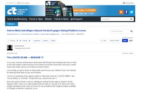 
                            4. The LOVOO SCAM --- BEWARE !!! | Forum - heise online