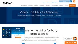 
                            4. The M-Files Academy - On-demand, easy-to-use, online ...