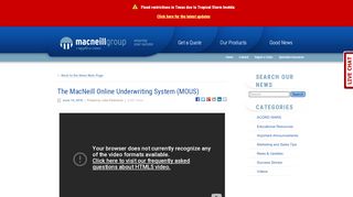
                            7. The MacNeill Online Underwriting System (MOUS) - MacNeill ...