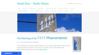 
                            9. The Meaning of the 11:11 Phenomenon - Natalia Kuna - Psychic ...