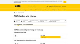 
                            8. The membership in ADAC | Your benefits