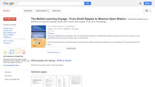 
                            5. The Mobile Learning Voyage - From Small Ripples to Massive Open ...