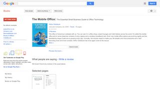 
                            8. The Mobile Office: The Essential Small Business Guide to Office ...