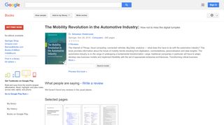 
                            9. The Mobility Revolution in the Automotive Industry: How not ...