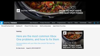 
                            9. The Most Common Xbox One Problems, and How …