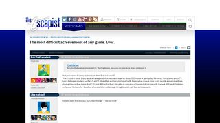 
                            4. The most difficult achievement of any game. Ever. - Escapist Magazine