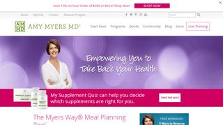 
                            6. The Myers Way® Meal Planning Tool - Amy Myers MD