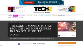 
                            4. The Nakshe mapping portal provides 3,000 maps of India in 1:50k ...