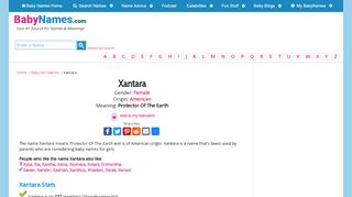 
                            2. The Name Xantara: Meaning, Origin, and Popularity - Baby Names