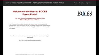 
                            3. the Nassau BOCES Parent Portal! - ClassMate