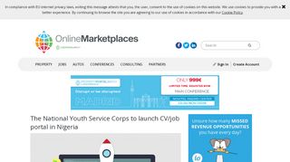 
                            9. The National Youth Service Corps to launch CV/job portal in Nigeria ...