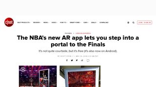 
                            4. The NBA's new AR app lets you step into a portal to the Finals - CNET