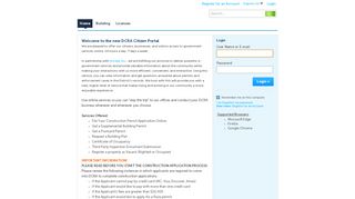 
                            5. the new DCRA Citizen Portal - Accela Citizen Access