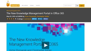 
                            1. The New Knowledge Management Portal in Office 365 | Microsoft ...