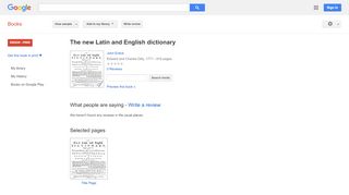 
                            8. The new Latin and English dictionary