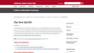 
                            4. The New MyVSU - Valdosta State University