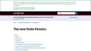 
                            2. The new State Pension - GOV.UK