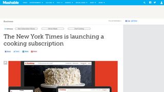 
                            8. The New York Times is launching a cooking subscription