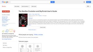 
                            7. The NexStar Evolution and SkyPortal User's Guide